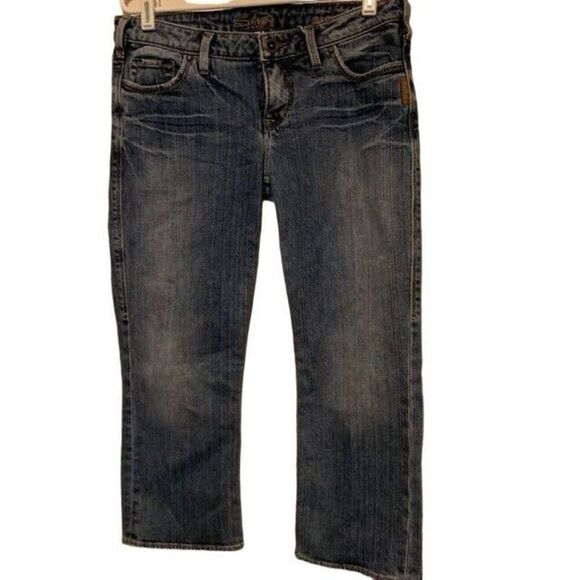 SILVER JEANS ALEX SIZE 29 CAPRI JEANS - Picture 3 of 7